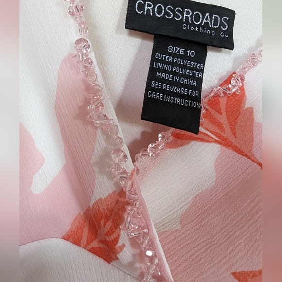 Tie Shoulder Floral Top - Picture 3 of 3